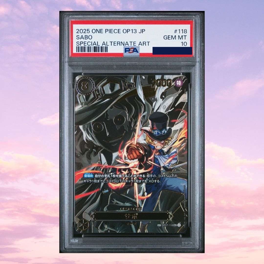 One Piece Sabo OP07-118 Special Alt Art Japanese PSA 10