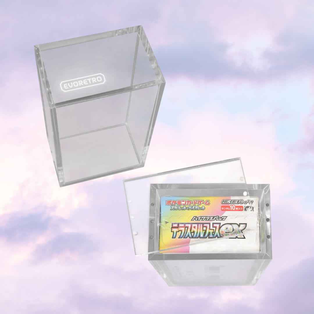 pokemon booster box case acrylic EVORETRO - Acrylic Case For Small Display Pokemon Japanese 1pc - Accessories For cards