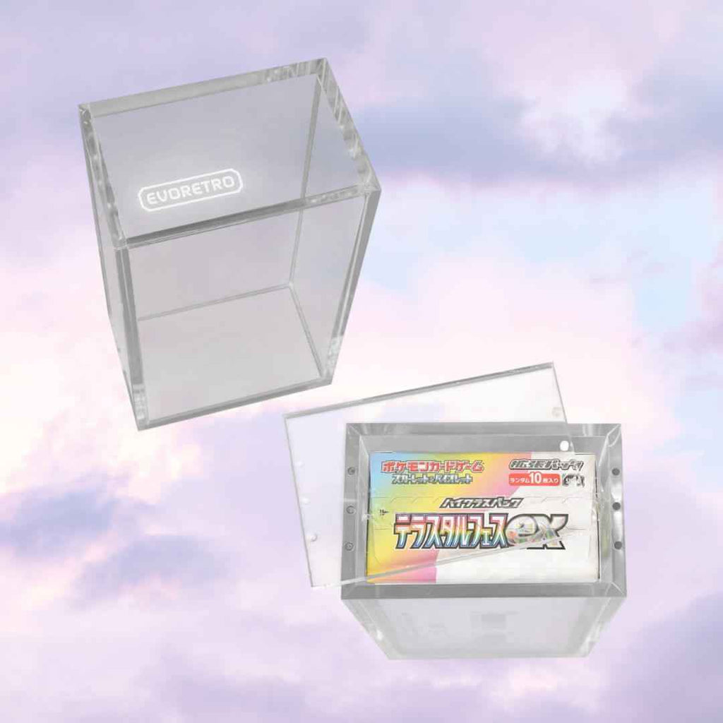EVORETRO Acrylic Case Magnetic Display Japanese Small Booster Box