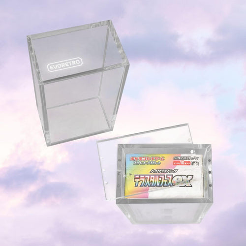EVORETRO Acrylic Case Magnetic Display Japanese Small Booster Box - Keef's Cards