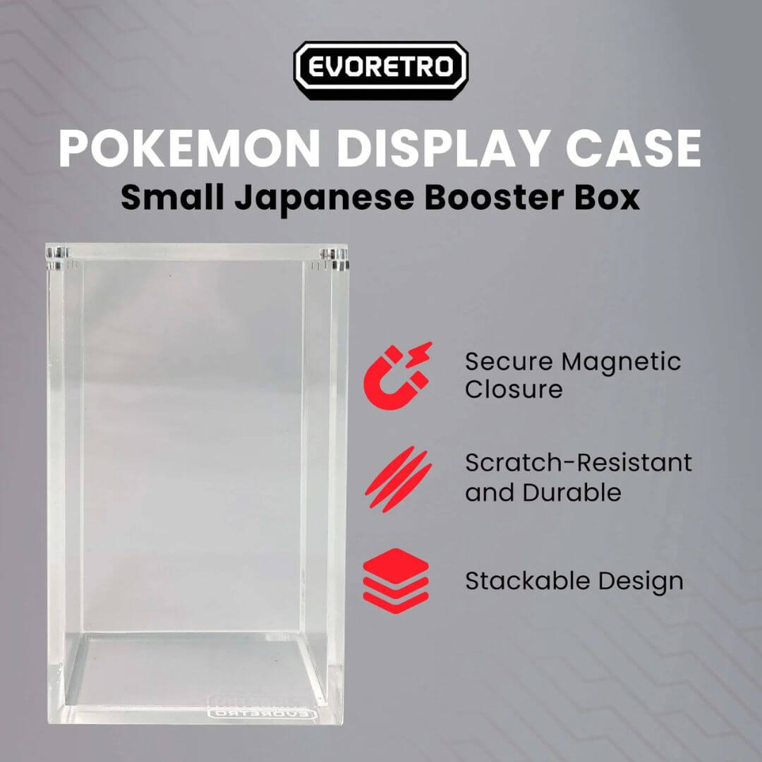 EVORETRO - Acrylic Case For Small Display Pokemon Japanese 1pc - Accessories For cards - BM-251700 EVORETRO - Acrylic Case For Small Display Pokemon Japanese 1pc - Accessories For cards - BM-251700