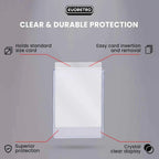 EVORETRO Top Loaders & Sleeves - Pack of 100 Toploaders 35PT & 100 Sleeves