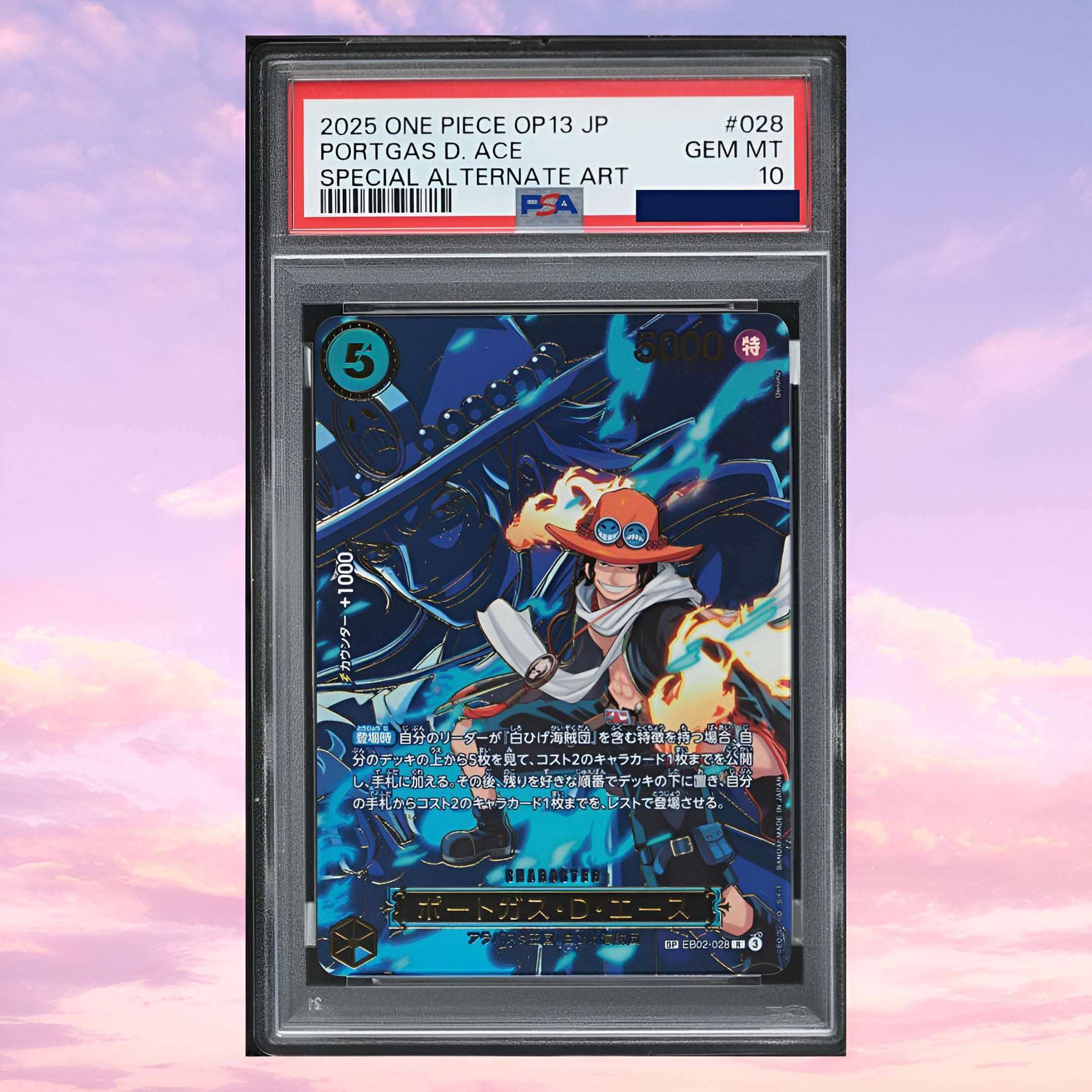 One Piece Ace EB02-028 Special Alt Art Japanese PSA 10 - Keef's Cards