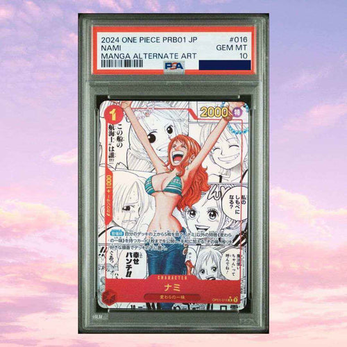 One Piece Nami OP01-016 Manga Alt Art Japanese PSA 10