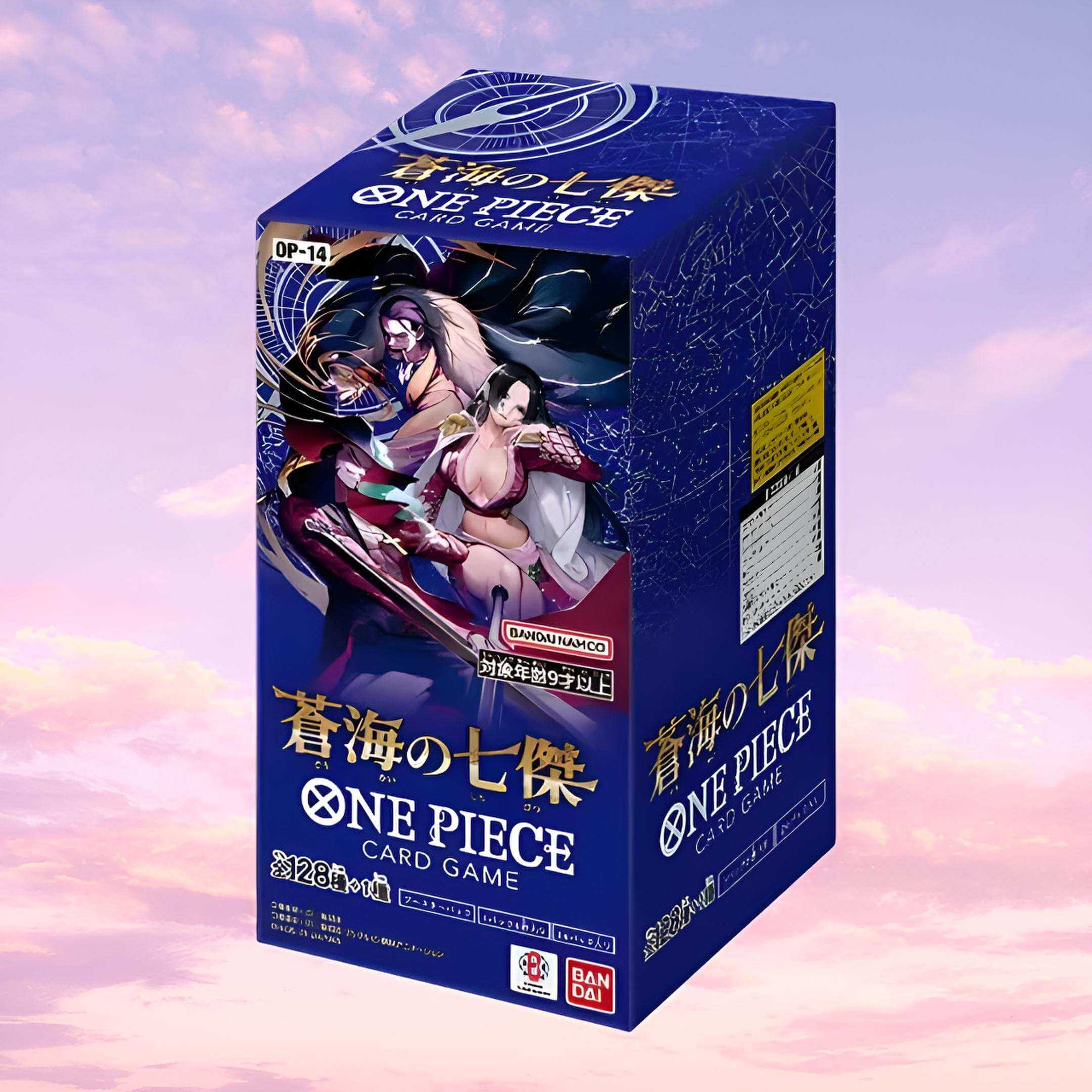 One Piece OP-14 The Azure Sea's Seven Booster Box (Japanese) One Piece OP-14 The Azure Sea's Seven Booster Box (Japanese)
