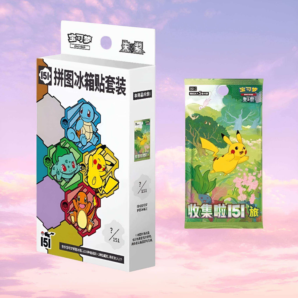 Pokemon 151 Puzzle Fridge Magnet Simplified Chinese Box - Keef's Cards