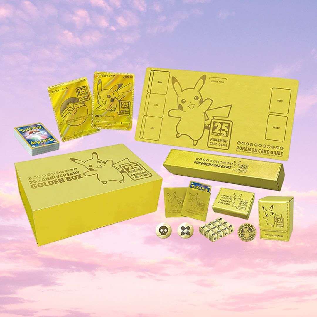 Pokemon 25th Anniversary Golden Box Celebration Japan Limited Factory Sealed - Keef's Cards