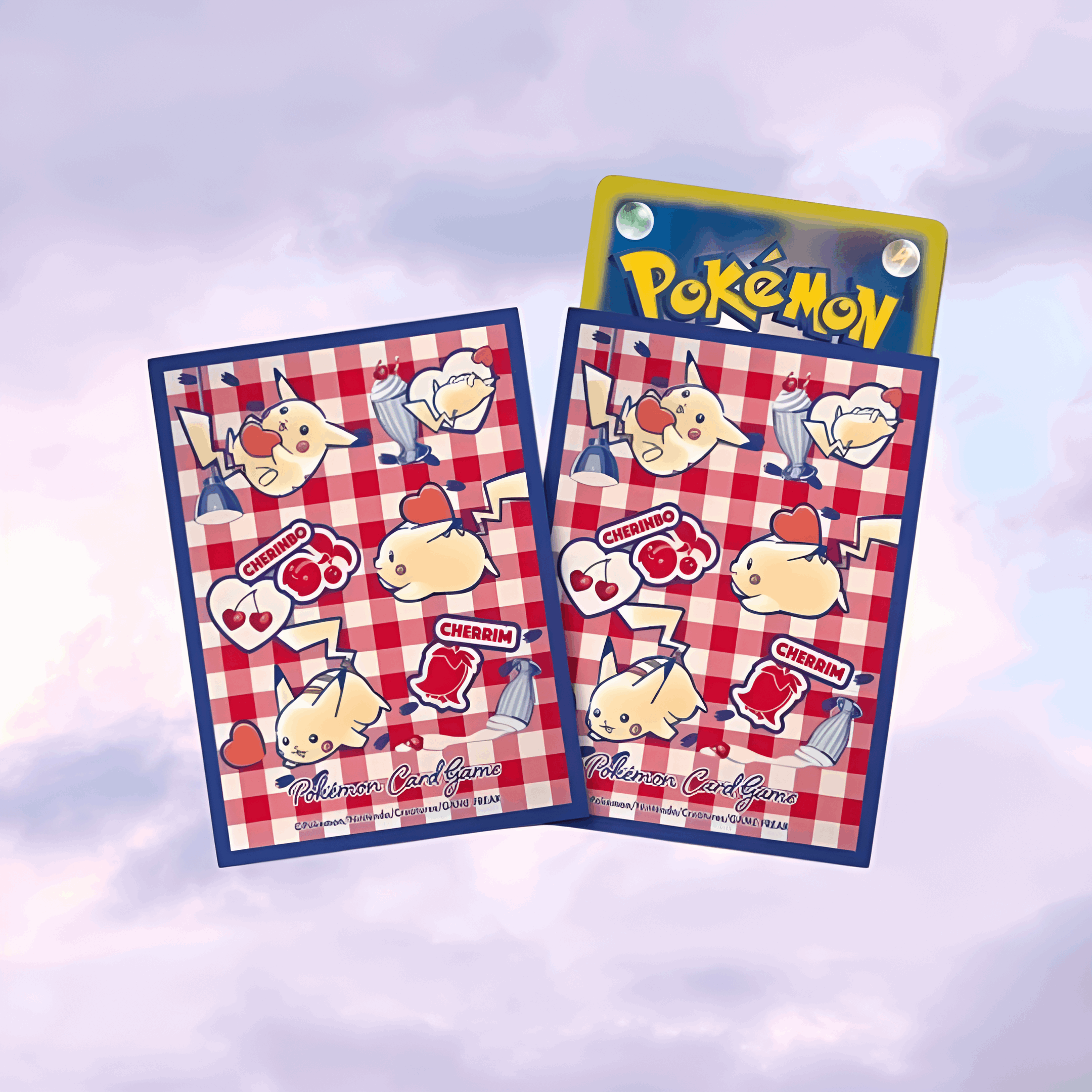 Pokemon Center Original TCG Deck Sleeves Pikachu Cherry Sundae Diner - Keef's Cards