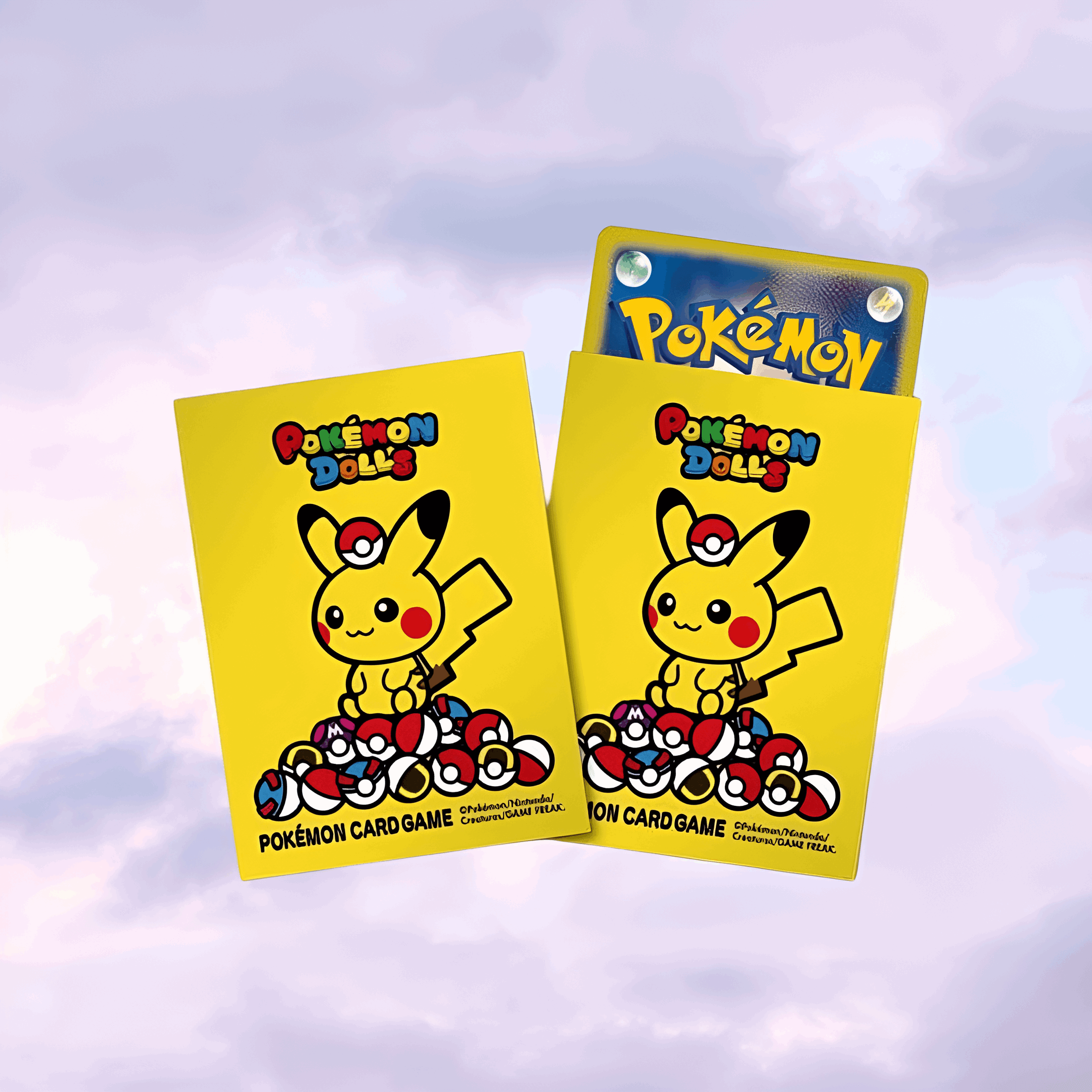 Pokemon Center Original TCG Deck Sleeves Pikachu Pokemon Dolls - Keef's Cards
