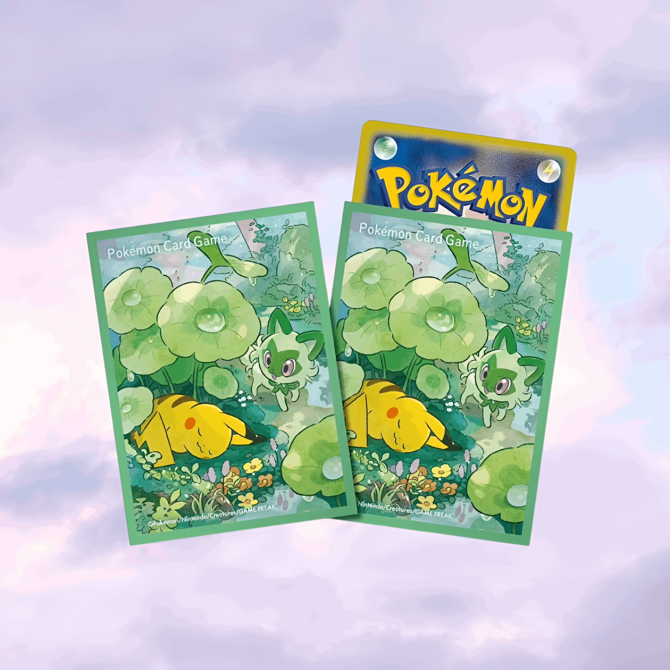 Pokemon Center Original TCG Deck Sleeves Pikachu & Sprigatito - Keef's Cards