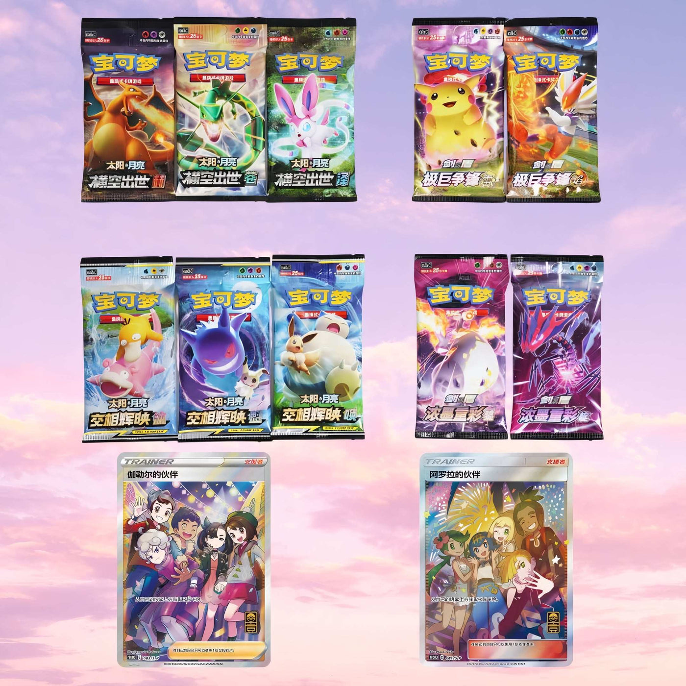 Pokemon Chinese 1st Anniversary Booster Packs and Promo Cards