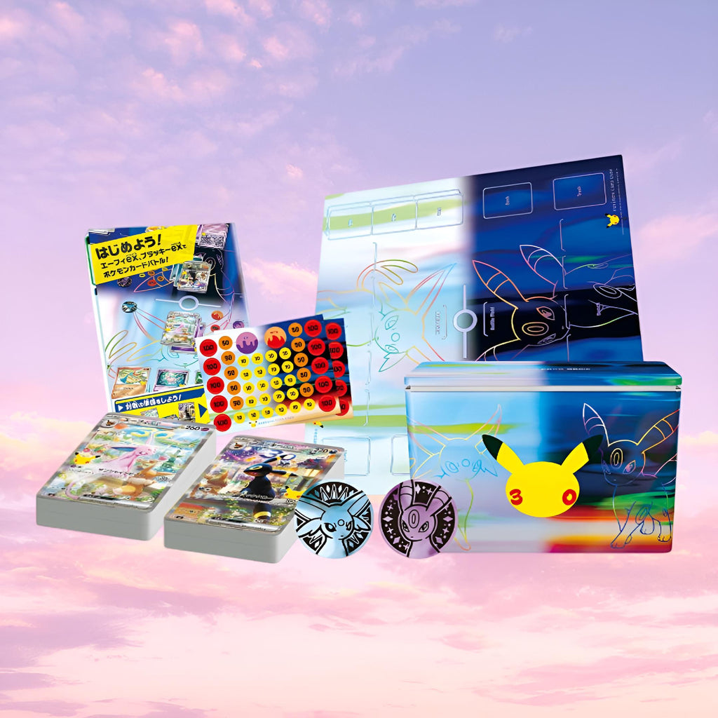 Pokemon 30th Celebration Espeon ex & Umbreon ex Japanese Premium Deck Box