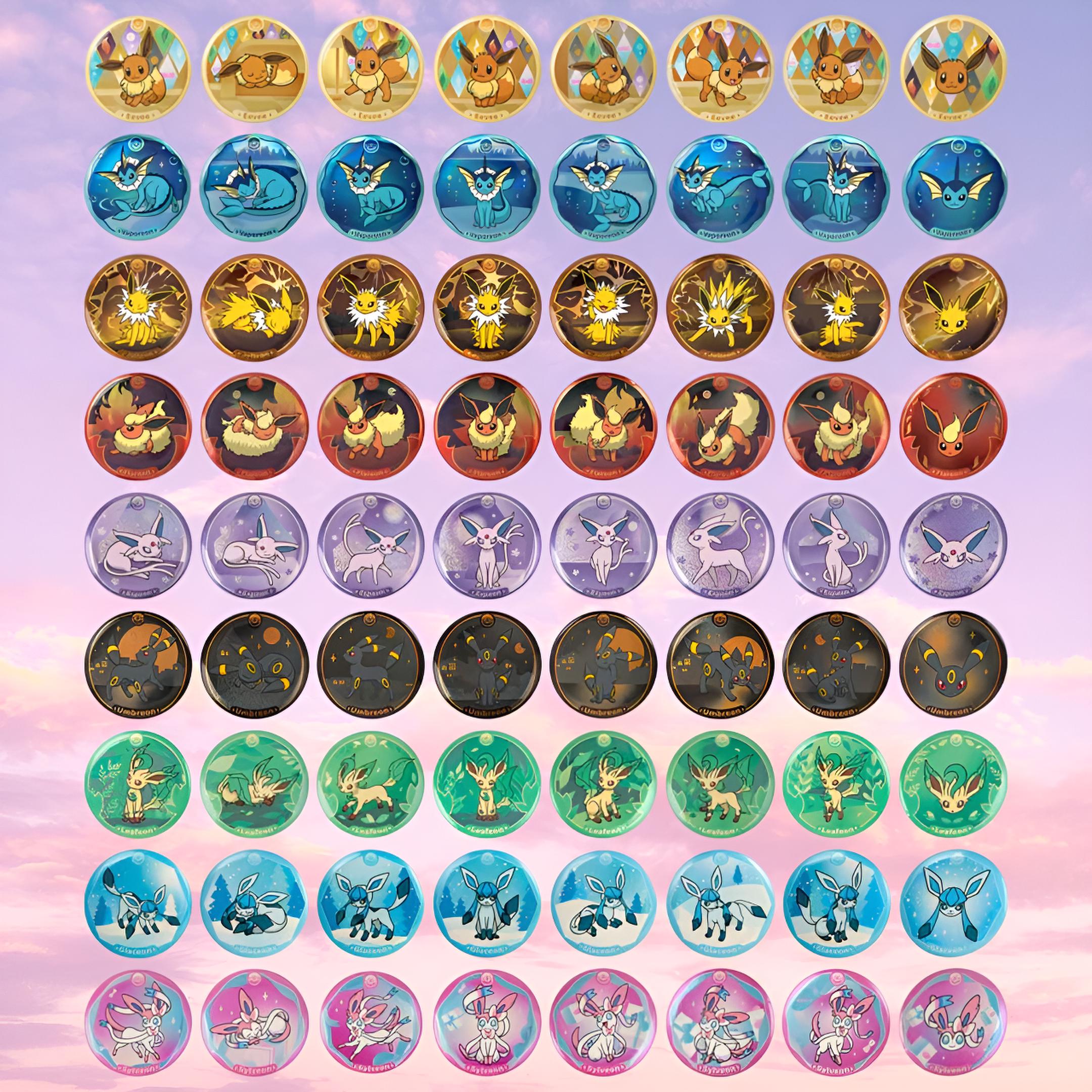 Pokemon Chinese Terastal Grand Gathering Badge Set