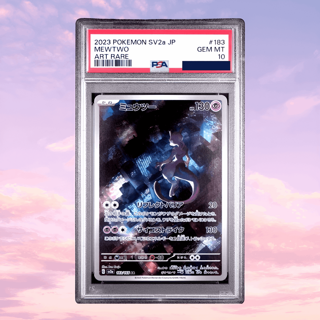 Pokemon Mewtwo #183 JPN SV2a-151 Art Rare PSA 10