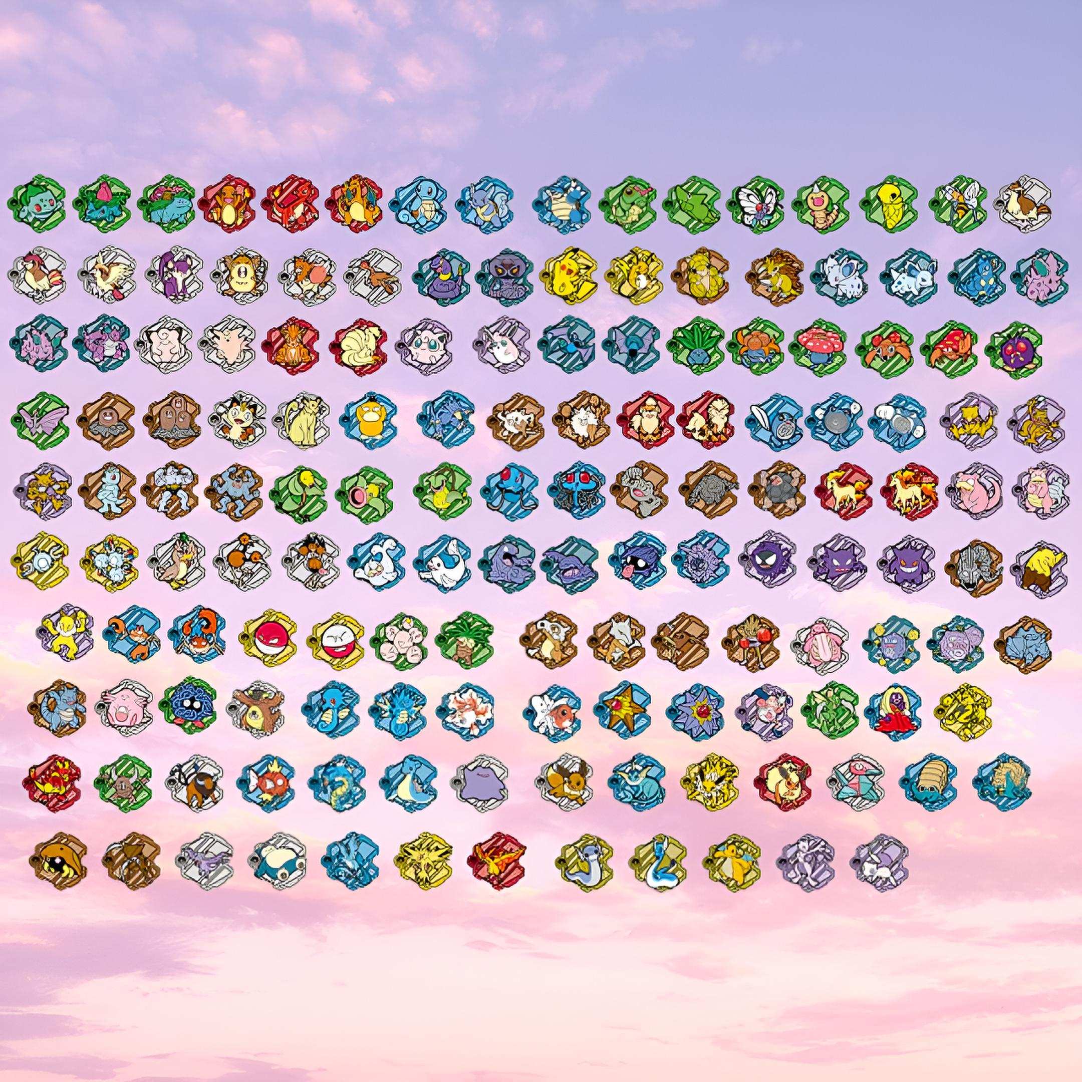 Pokemon 151 Puzzle Fridge Magnet Simplified Chinese Box