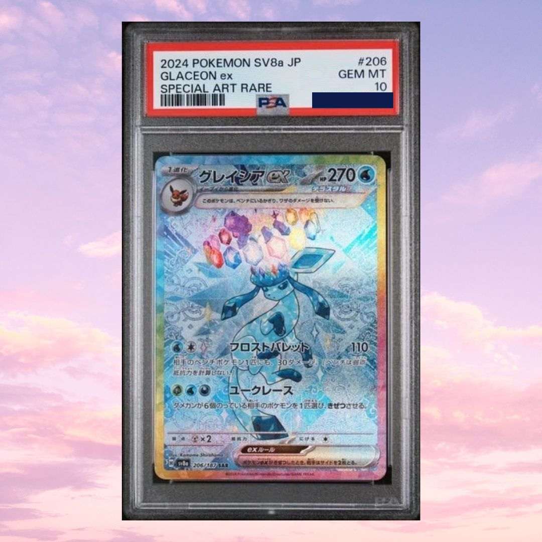 
Pokemon Glaceon #206 Terastal Festival EX Japanese PSA 10
