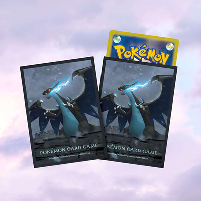 Pokemon Center Original TCG Deck Sleeves Mega Charizard X Old Castle