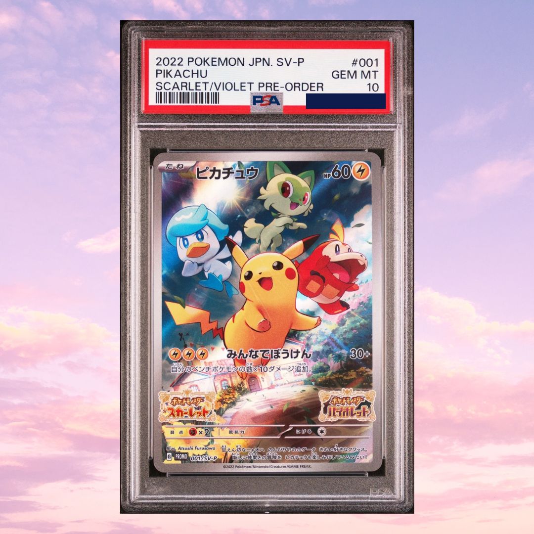Pokemon Pikachu 001/SV-P Promo Japanese PSA 10