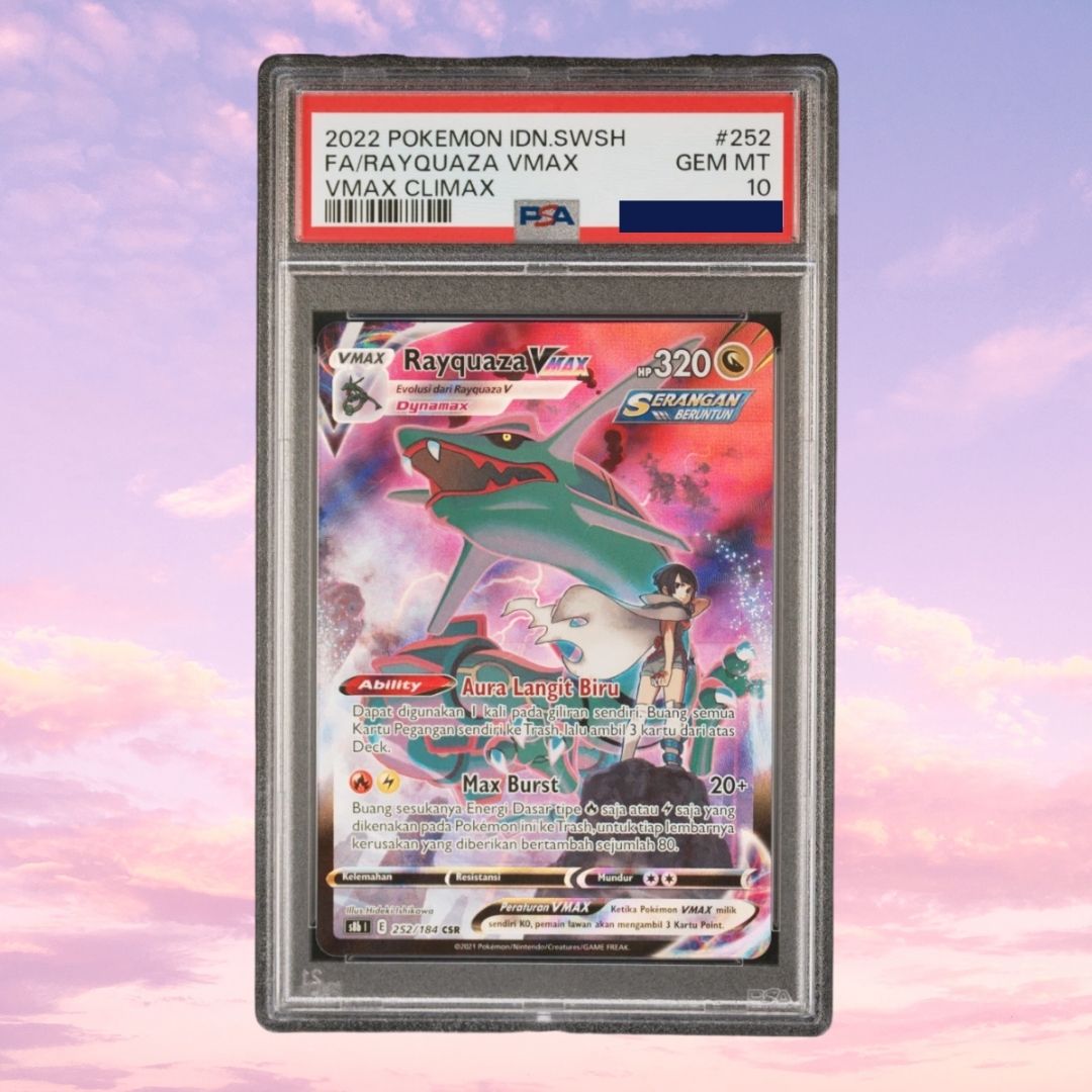 Pokemon Rayquaza VMAX 252/184 VMAX Climax PSA 10
